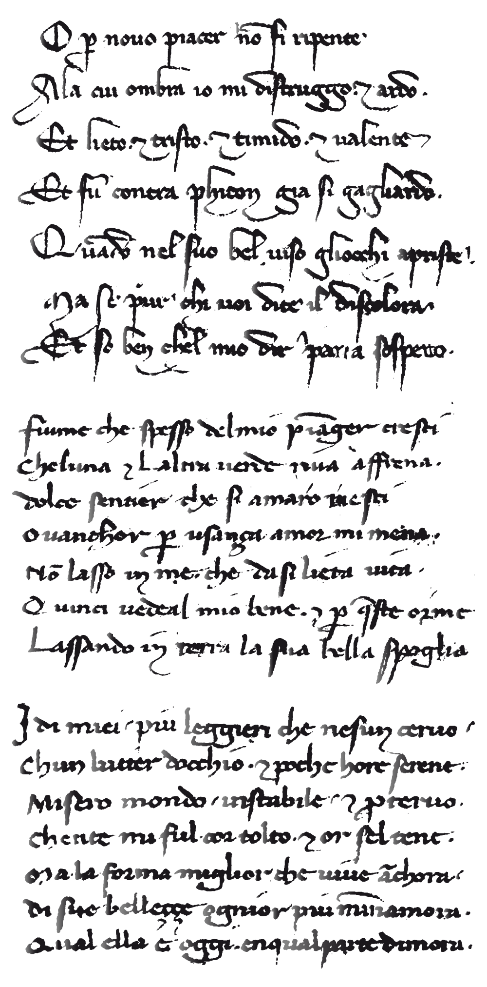 autografi/idiografi petrarcheschi