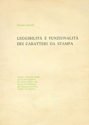 leggibilità e funzionalità dei caratteri da stampa